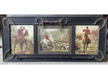 Vintage Equestrian Frame And Prints (CTF10)
