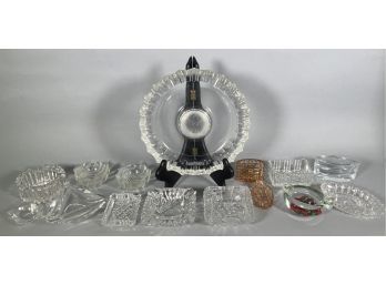 Large US House Of Representatives Cigar Ash Tray, With 14  Assorted Glass Ash Trays, 1 Of 3 (CTF20)