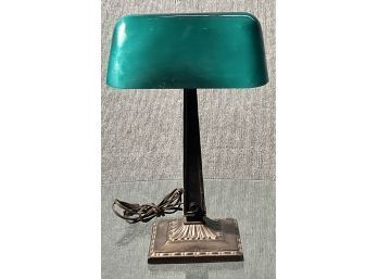 Emeralite Co. Table Lamp With Frosted Green Shade (CTF20)