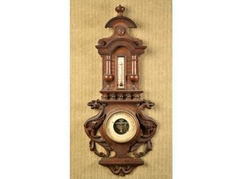 Radiguet Paris Victorian Walnut Barometer (CTF10)