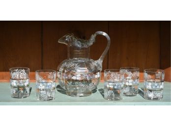 Victorian Enamel Decorated Glassware