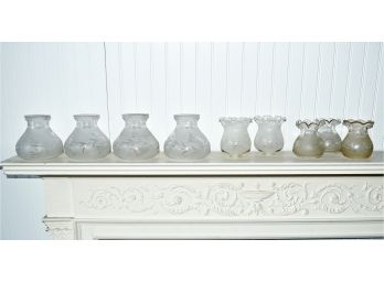 Collection Of Frosted & Etched Lamp Shades