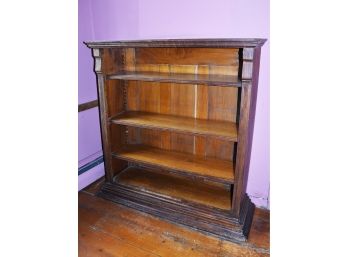 Victorian Walnut Bookcase With Adjustable Shelves