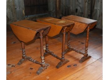 C.B. Swift Birdseye Maple Tuck-away Tables