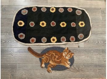 Appliqué Rug And Cat Mat