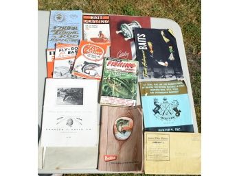 Vintage Fishing Related Magazines, Catalogs And Books