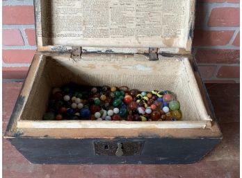 1839 Franklin Co. VT Box With Marbles