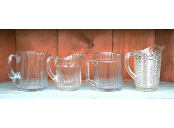 Heisey Antique Glass Pitchers