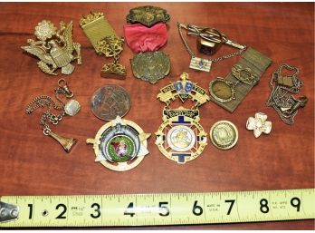 Assorted Lot Of Medals Including Masonic