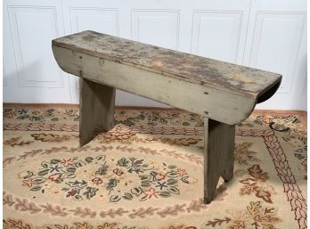 Antique Bucket Bench And Drop Leaf Table