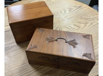 Two Wood Writing Boxes (CTF20)