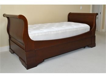 Restoration Hardware Cherry Twin-size Trundle/sleigh Bed (CTF50)