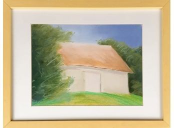Rich Gombar Oil Pastel On Paper, Barn With Door (CTF10)