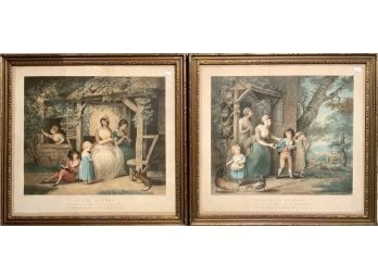 Two Charles Turner English Colored Engravings (CTF10)