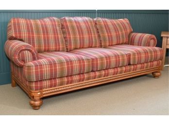 Broyhill Plaid Upholstered Sofa (CTF50)