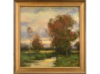 Dennis Sheehan Oil On Board, Autumn Pastures (CTF10)