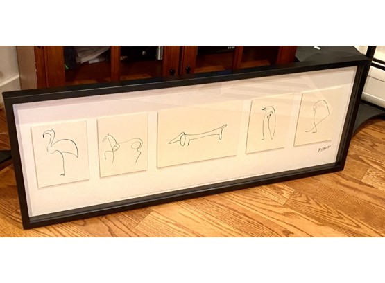 Framed Reproduction Picasso Prints, Animals  (CTF10)