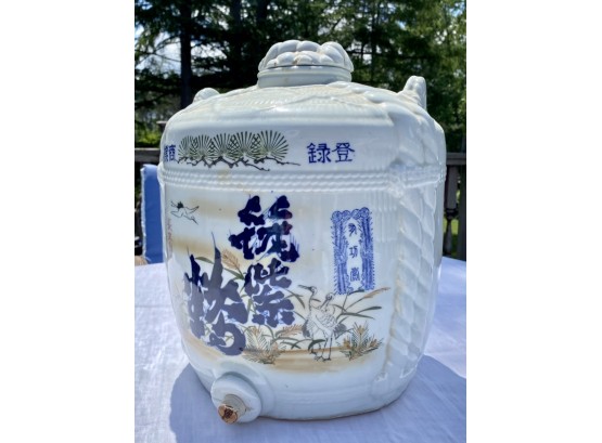 Vintage Japanese Large Sake Barrel (CTF20)
