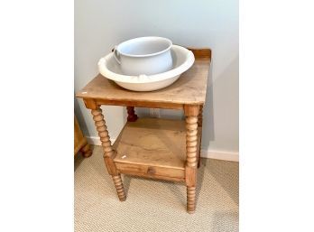 Pine Washstand With Bowls (CTF30)