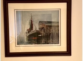 Richard James Doyle Limited Edition Print, Misty Morning Harbor (CTF10)