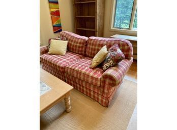 Plaid Upholstered Sofa, 2 Of 2  (CTF40)