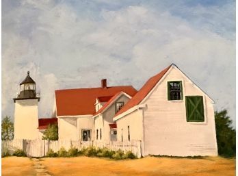 Gwen Fuller Acrylic On Canvas, ME Lighthouse  (CTF20)