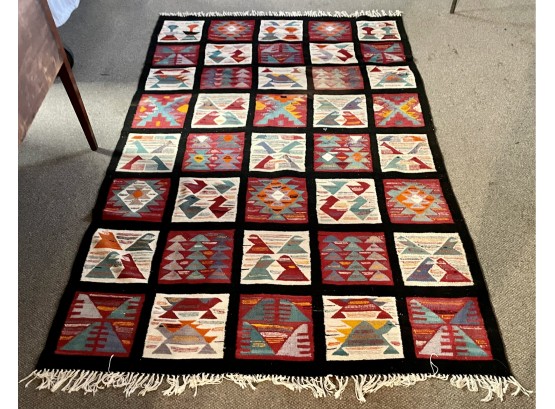 Colorful Native American Style Woven Rug (CTF10)