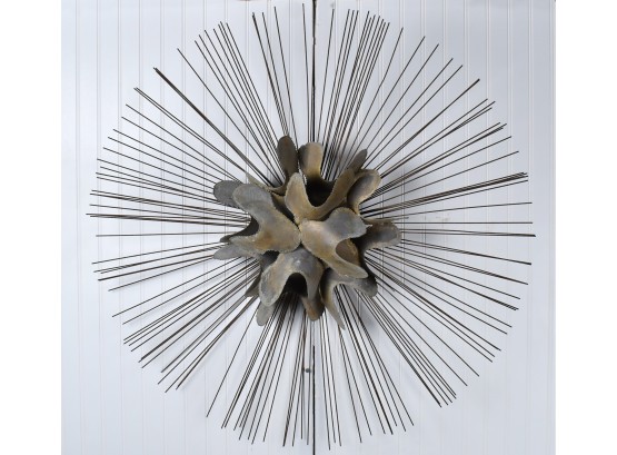 Mid Century Wire And Sheet Metal Wall Sculpture (CTF10)