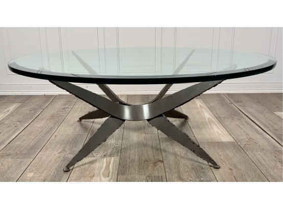 Silas Seandel Steel And Glass Coffee Table (CTF30)