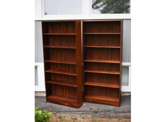Pair Of Vintage Rosewood Bookshelves (2 Of 2) (cTF50)