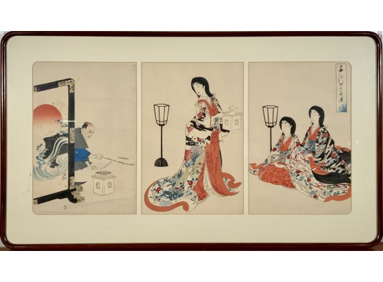 Japanese Woodblock Triptych (CTF10)