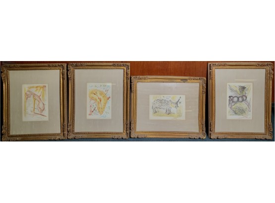 Four Salvador Dali Etchings, Collectors Guild (CTF10)