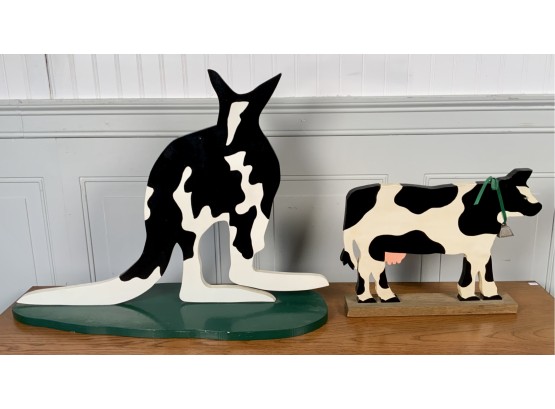 Woody Jackson And Donna Zuber Cow Sculptures (CTF10)