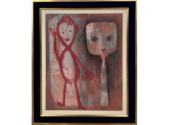 Modern Oil On Paper, Figures (CTF10)