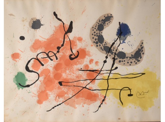 Joan Miro Abstract Lithograph (CTF10)
