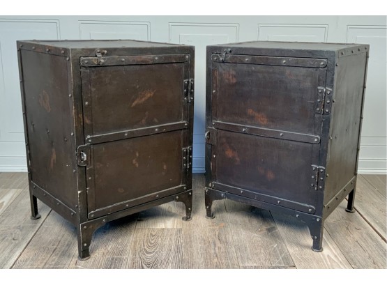 Restoration Hardware Industrial Tool Chest Side Tables (CTF10)