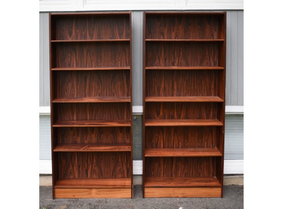 Pair Of Vintage Rosewood Bookshelves (1 Of 2) (CTF50)