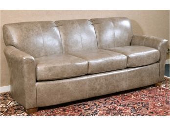 Lancer Grey Leather Sofa (CTF40)
