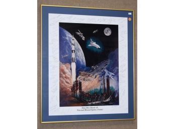 Thermal Systems Division Of NASA Autographed Roland Powell Print (CTF20)
