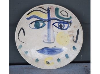 Picasso Style Art Pottery Plate (CTF10)
