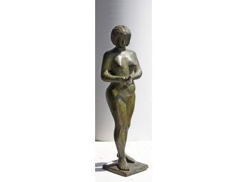 Vintage Bronze Nude Sculpture  (CTF10)