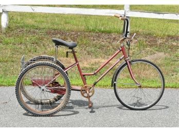 Vintage Adult Tricycle With Basket (CTF10)
