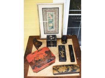 Asian Lacquerware Boxes And Needlework (CTF20)