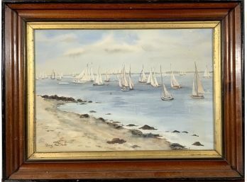 20th C. Watercolor, Sailboats (CTF10)