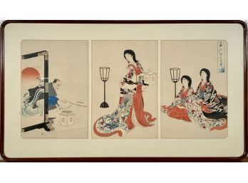 Japanese Woodblock Triptych (CTF10)
