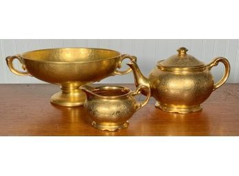 Rosenthal And Wheeling Gold Porcelain (CTF10)