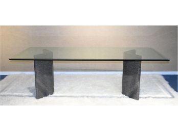 Modern Glass Top Dining Table (CTF80)