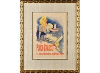 Jules Cheret, Le Punch Grassot, Vintage Lithograph (CTF10)