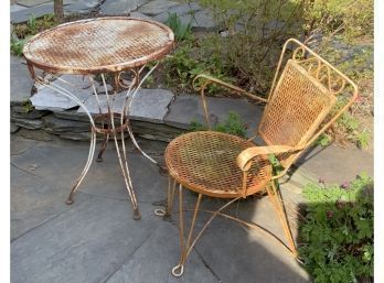Iron Patio Table And Chair (CTF20)