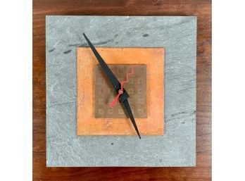 Cindy Blakeslee, Slate And Copper Wall Clock (CTF10)